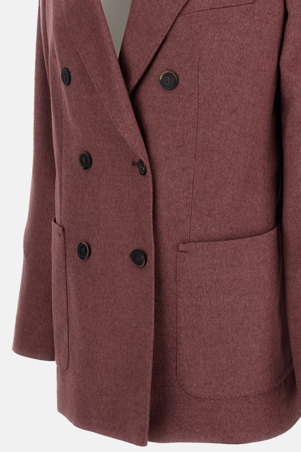 Max Mara Women Double-Breasted Silk And Cashmere Tailored Jacket MAX MARA