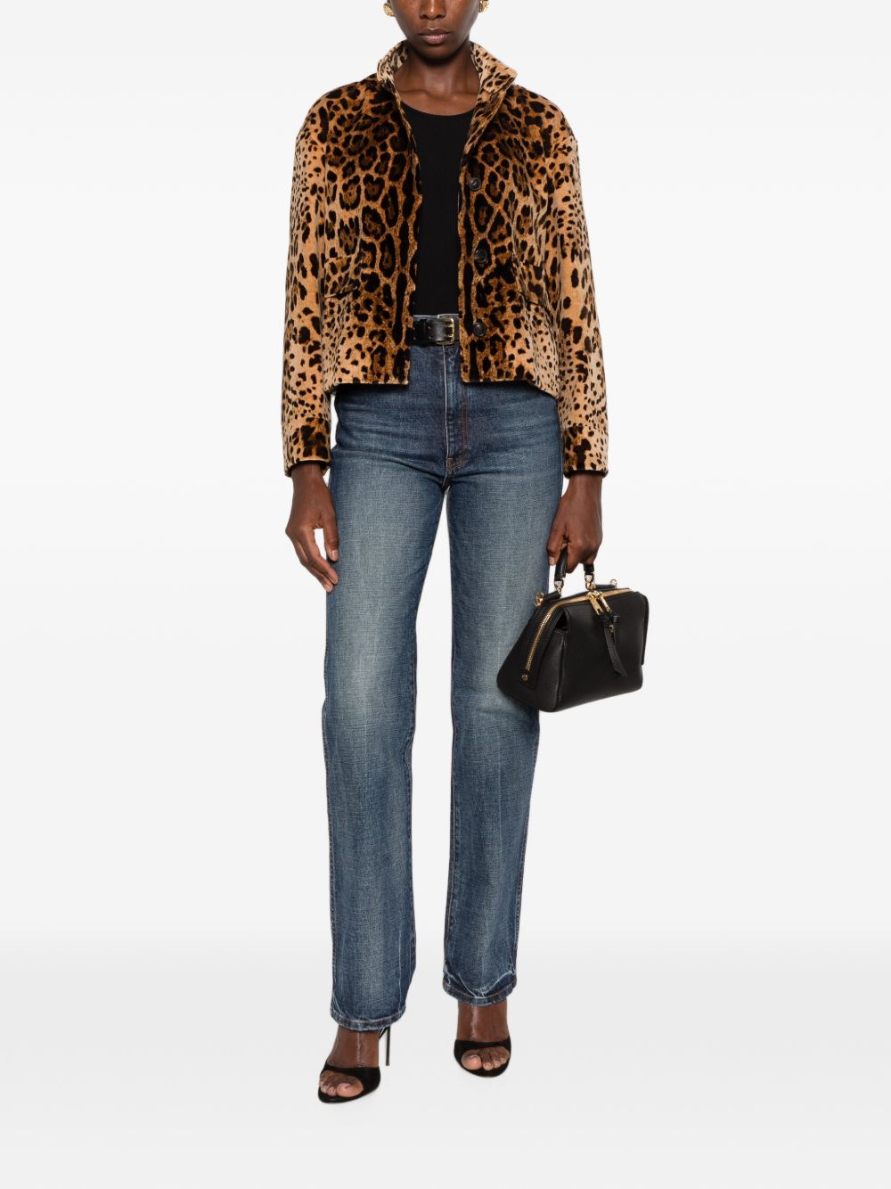 Max Mara Women Printed Cotton Blouson Jacket