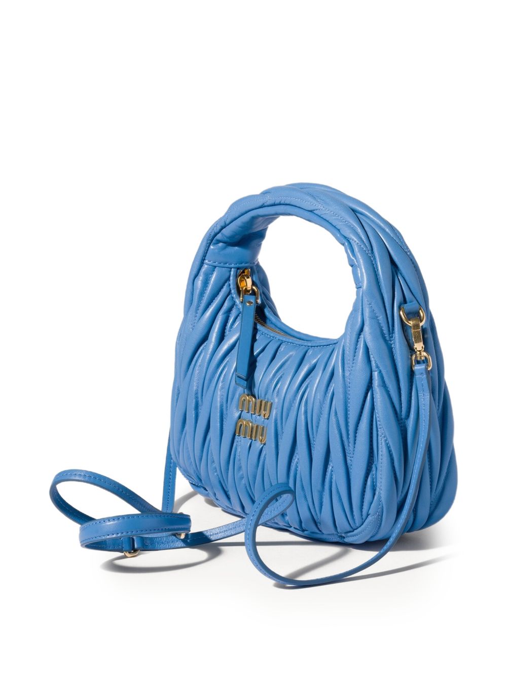 Miu Miu Women Wander Small Leather Hobo Bag
