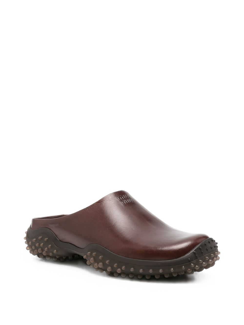 Miu Miu Women Leather Slippers MIU MIU