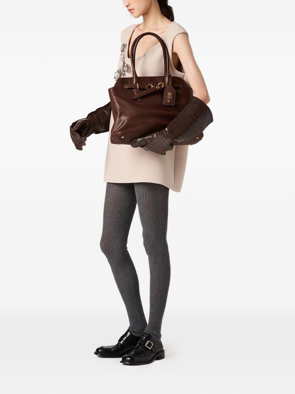 Miu Miu Women Aventure Medium Leather Handbag MIU MIU