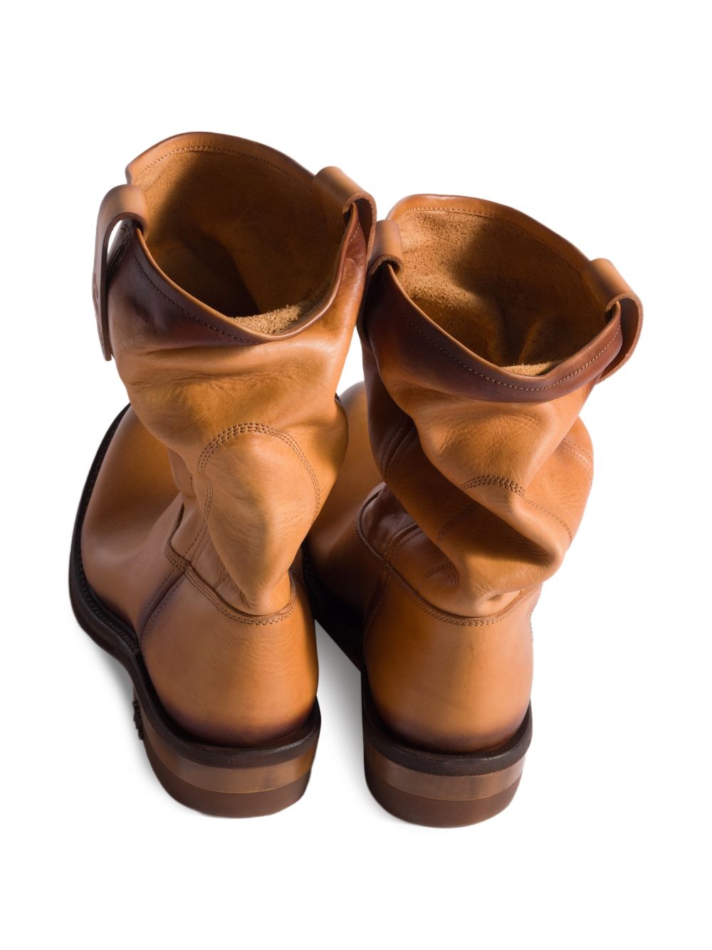 Miu Miu Women Foule Leather Boots MIU MIU