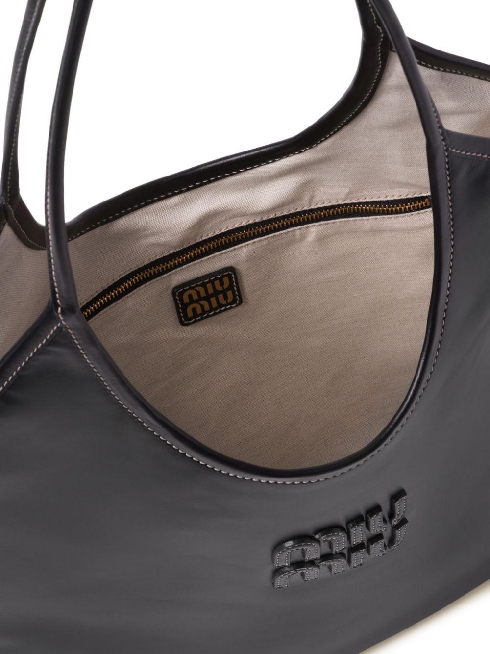 Miu Miu Women Ivy Leather Shoulder Bag MIU MIU