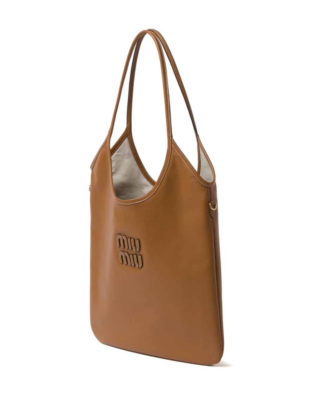 Miu Miu Women Ivy Leather Shoulder Bag MIU MIU
