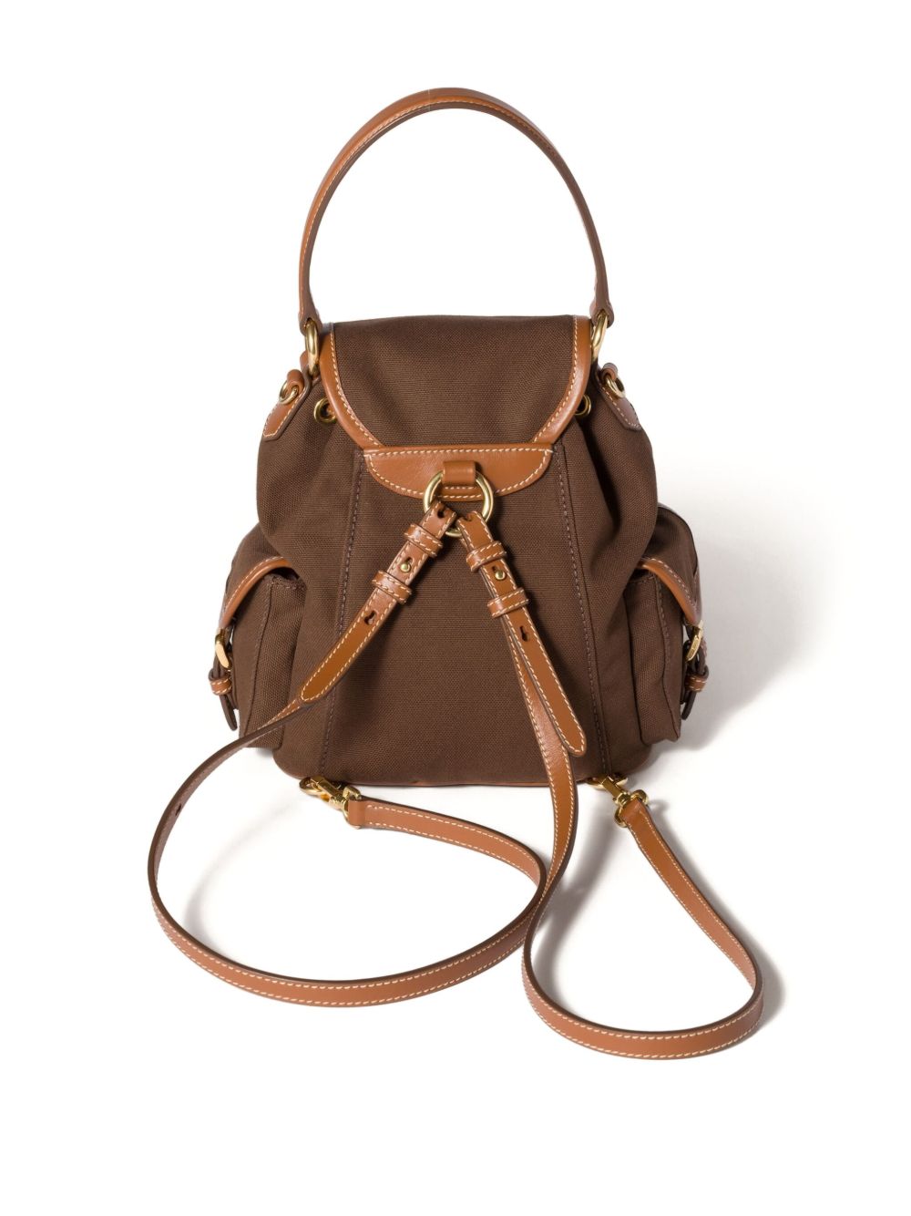 Miu Miu Women Canvas And Leather Medium Backpack MIU MIU