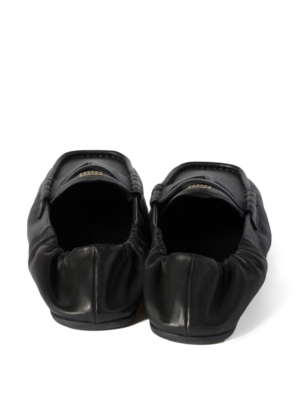 Miu Miu Women Ruches Leather Loafers MIU MIU