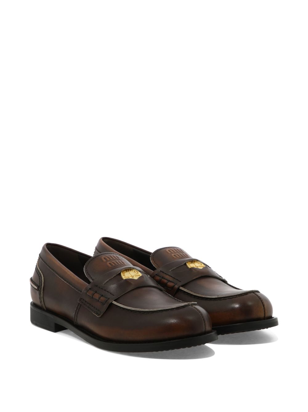 Miu Miu Women Leather Loafers MIU MIU