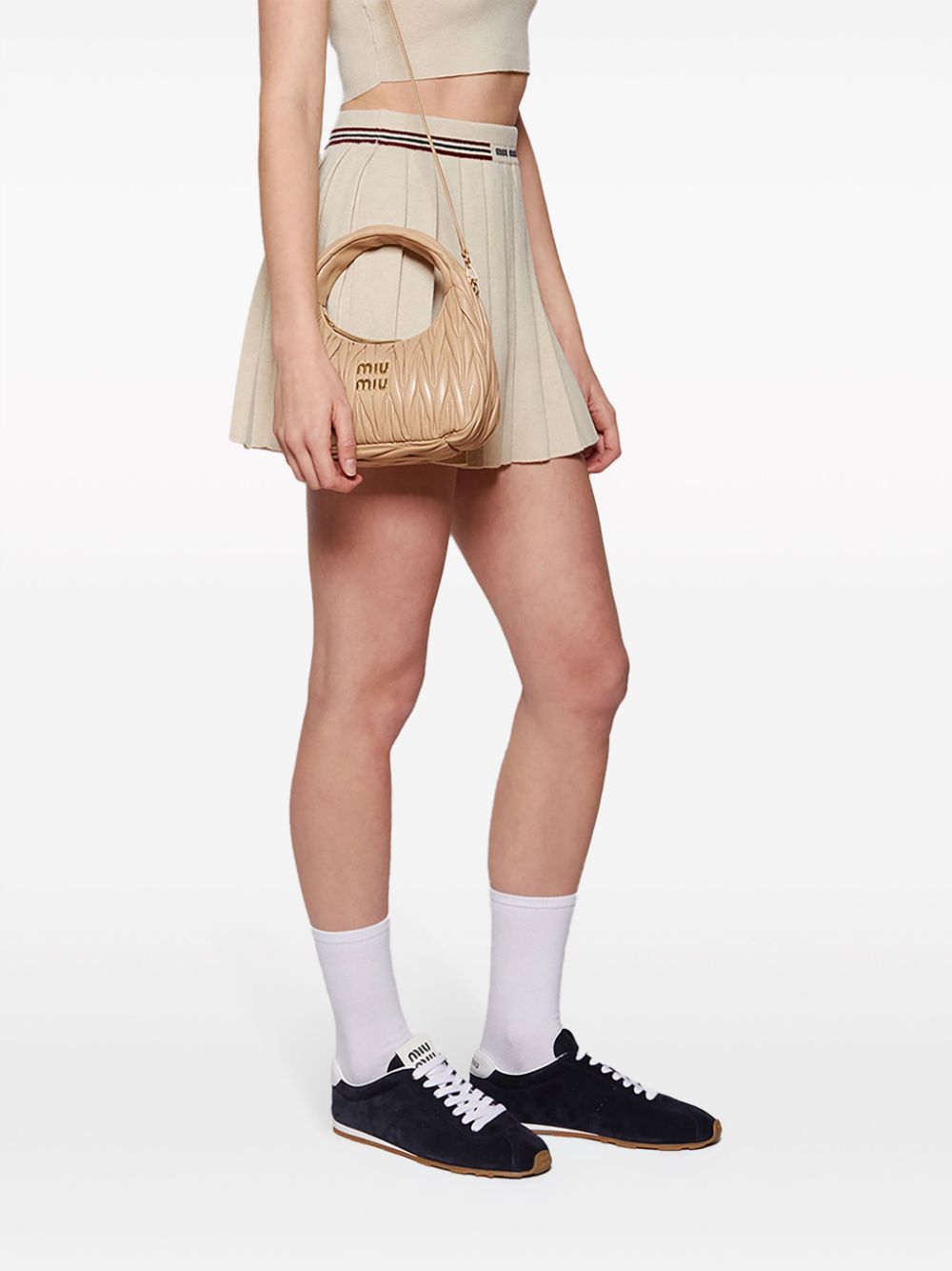 Miu Miu Women Plume Suede Leather Sneakers MIU MIU