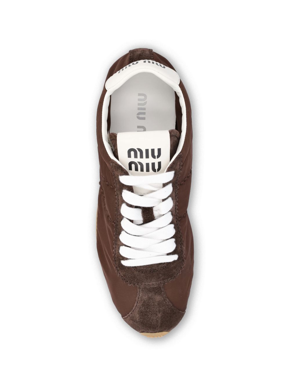 Miu Miu Women Plume Suede Leather Sneakers