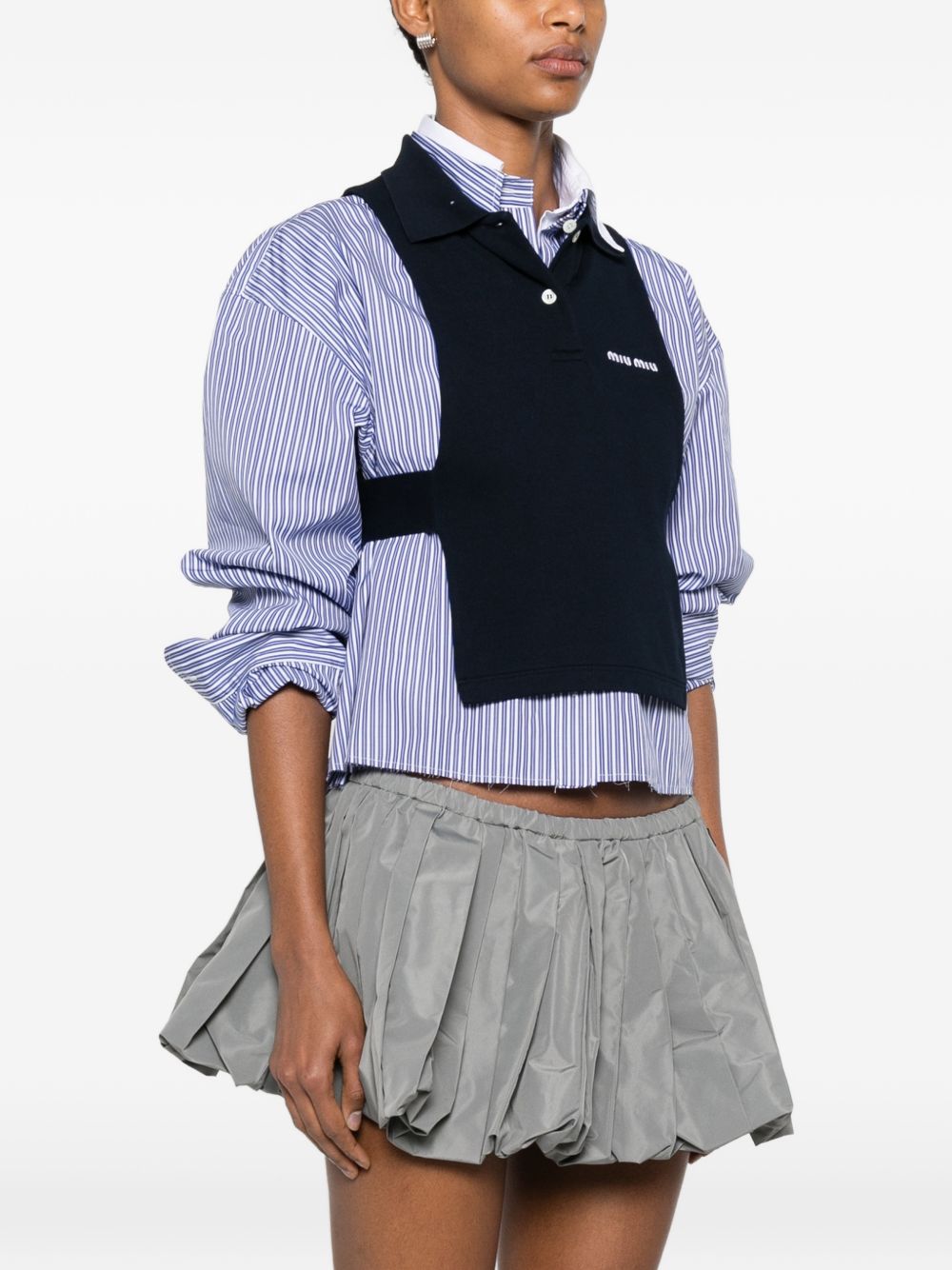 Miu Miu Women Cotton Polo Top MIU MIU