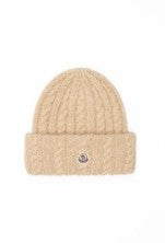 Moncler Women Cable-Knit Wool Beanie MONCLER