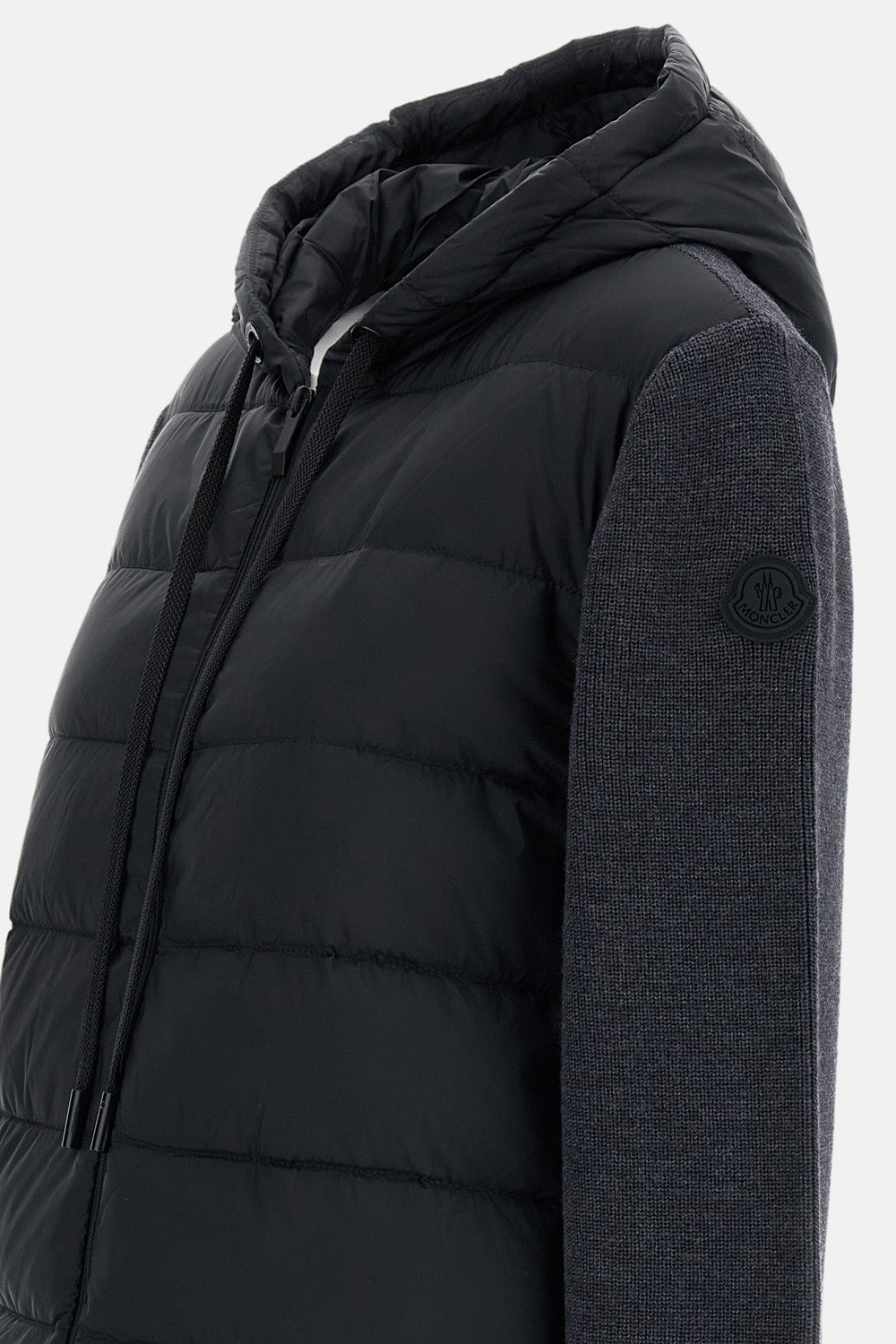 Moncler Women Wool Hooded Padded Zip-Up Cardigan MONCLER