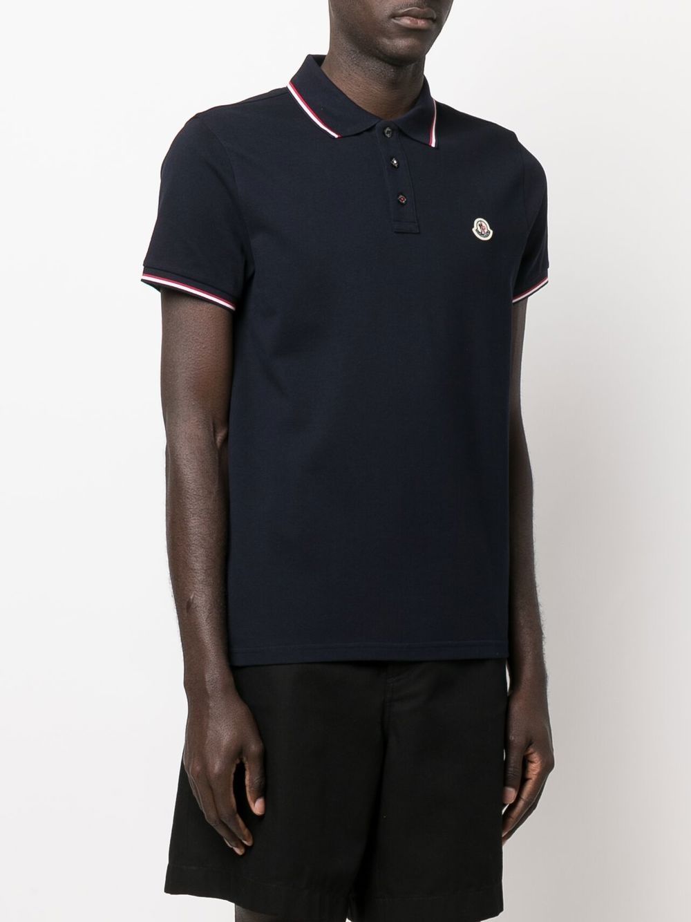 Moncler Men Logo Cotton Polo Shirt