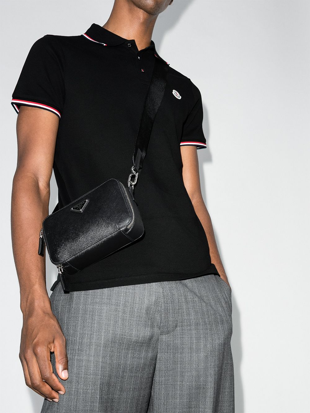 Moncler Men Logo Cotton Polo Shirt