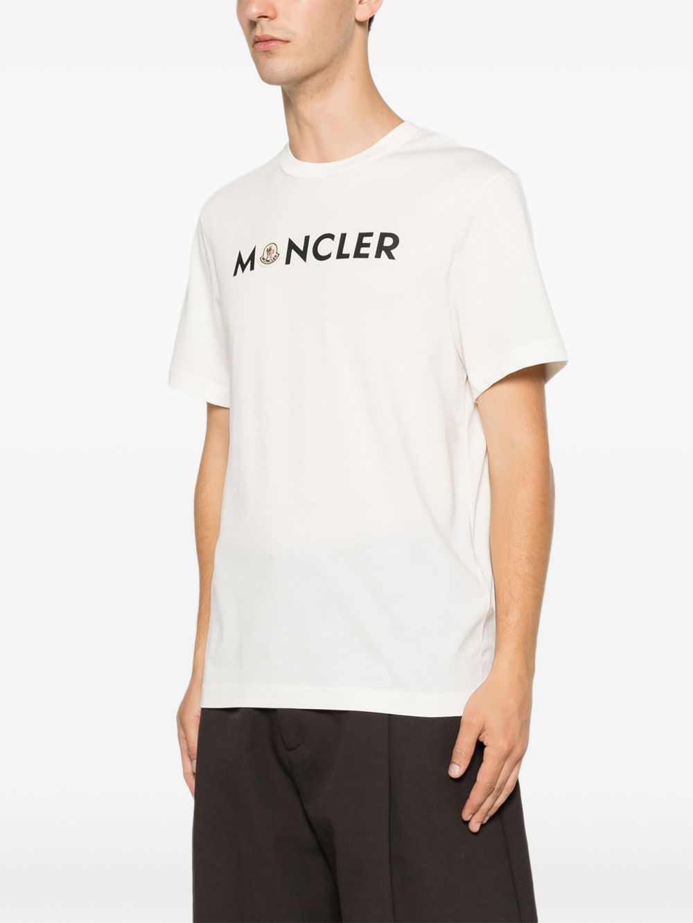 Moncler Men Logo Cotton T-Shirt MONCLER