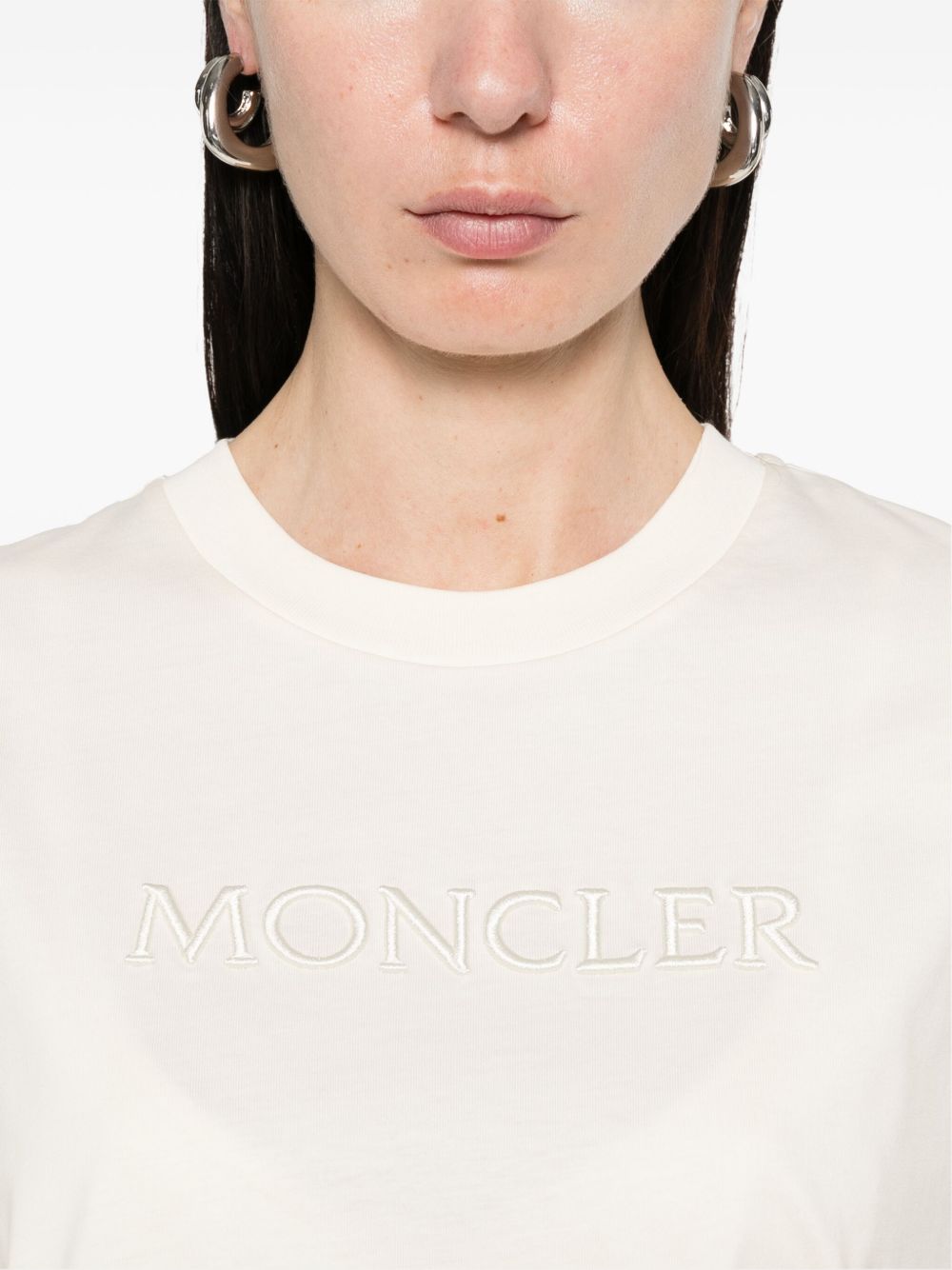 Moncler Women Logo Cotton T-Shirt MONCLER