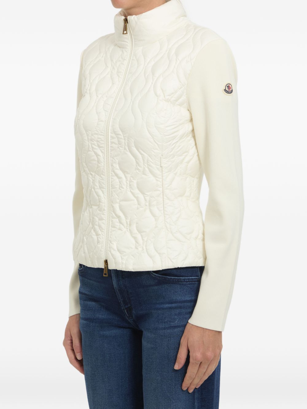 Moncler Women Wool And Nylon Padded Cardigan MONCLER