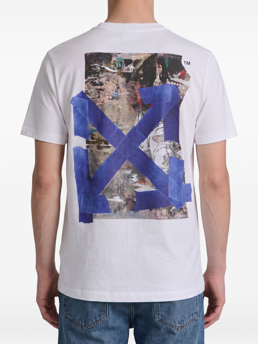 Off-White Men Bacco Arrow Skate Cotton T-Shirt OFF-WHITE