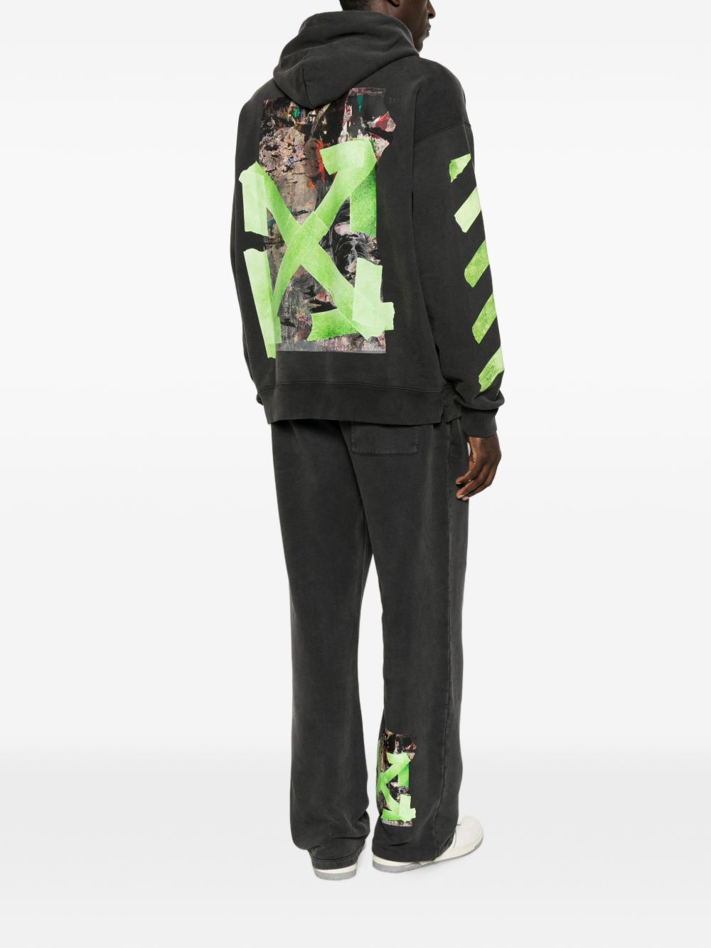 Off-White Men Bacco Arrow Skate Cotton Hoodie OFF-WHITE