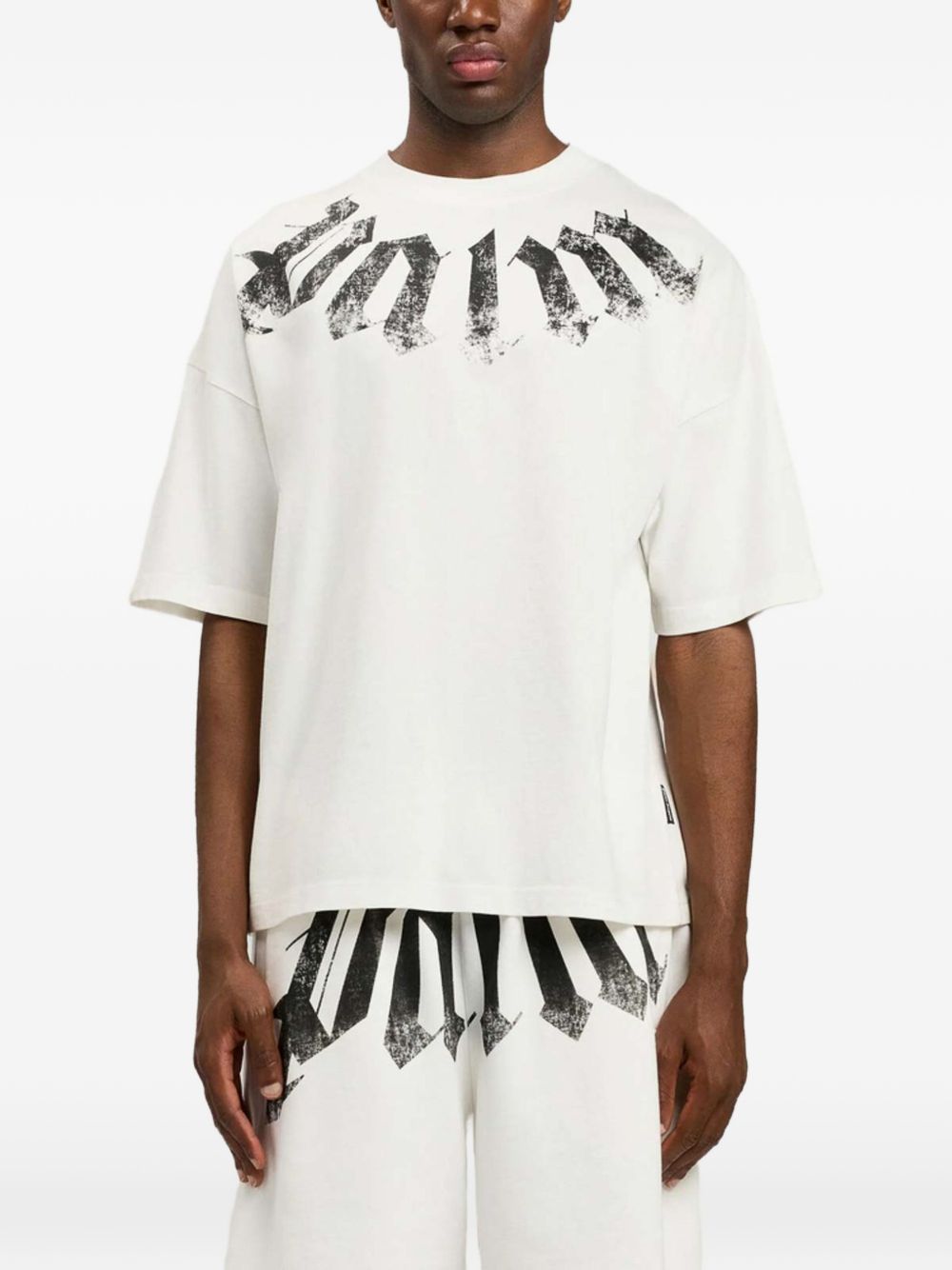 Palm Angels Men Logo Cototn T-Shirt PALM ANGELS