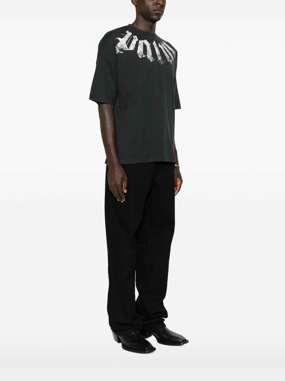 Palm Angels Men Logo Cototn T-Shirt PALM ANGELS
