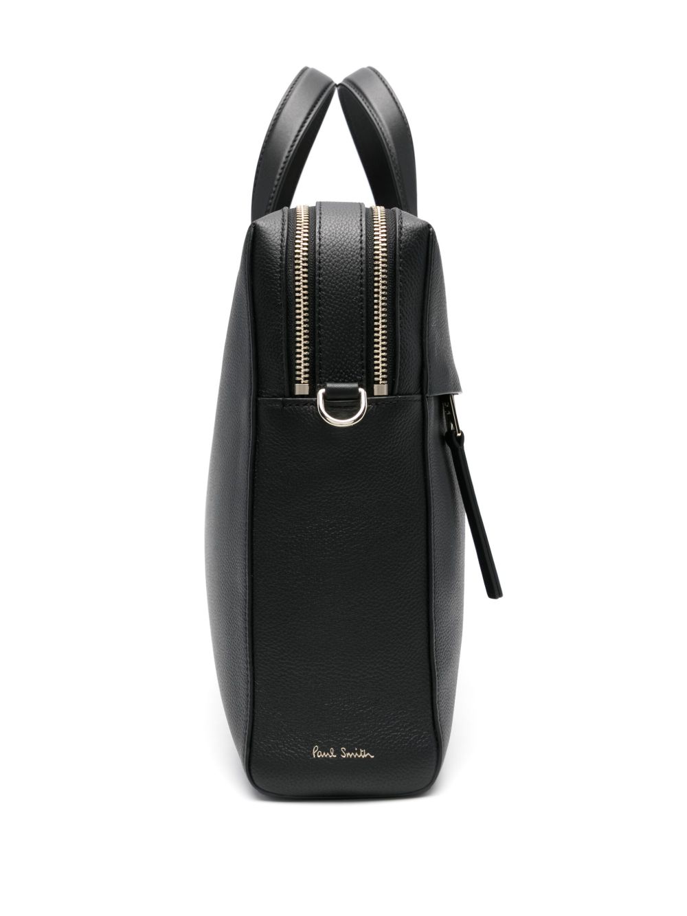 Paul Smith Men Signature Stripe Leather Handbag