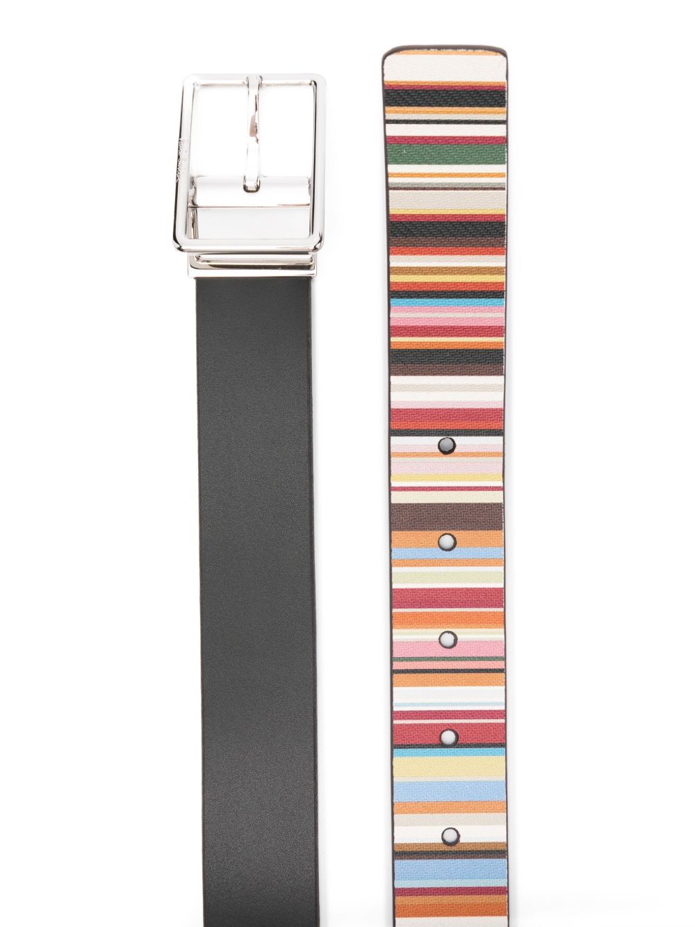 Paul Smith Men Signature Stripe Leather Belt PAUL SMITH