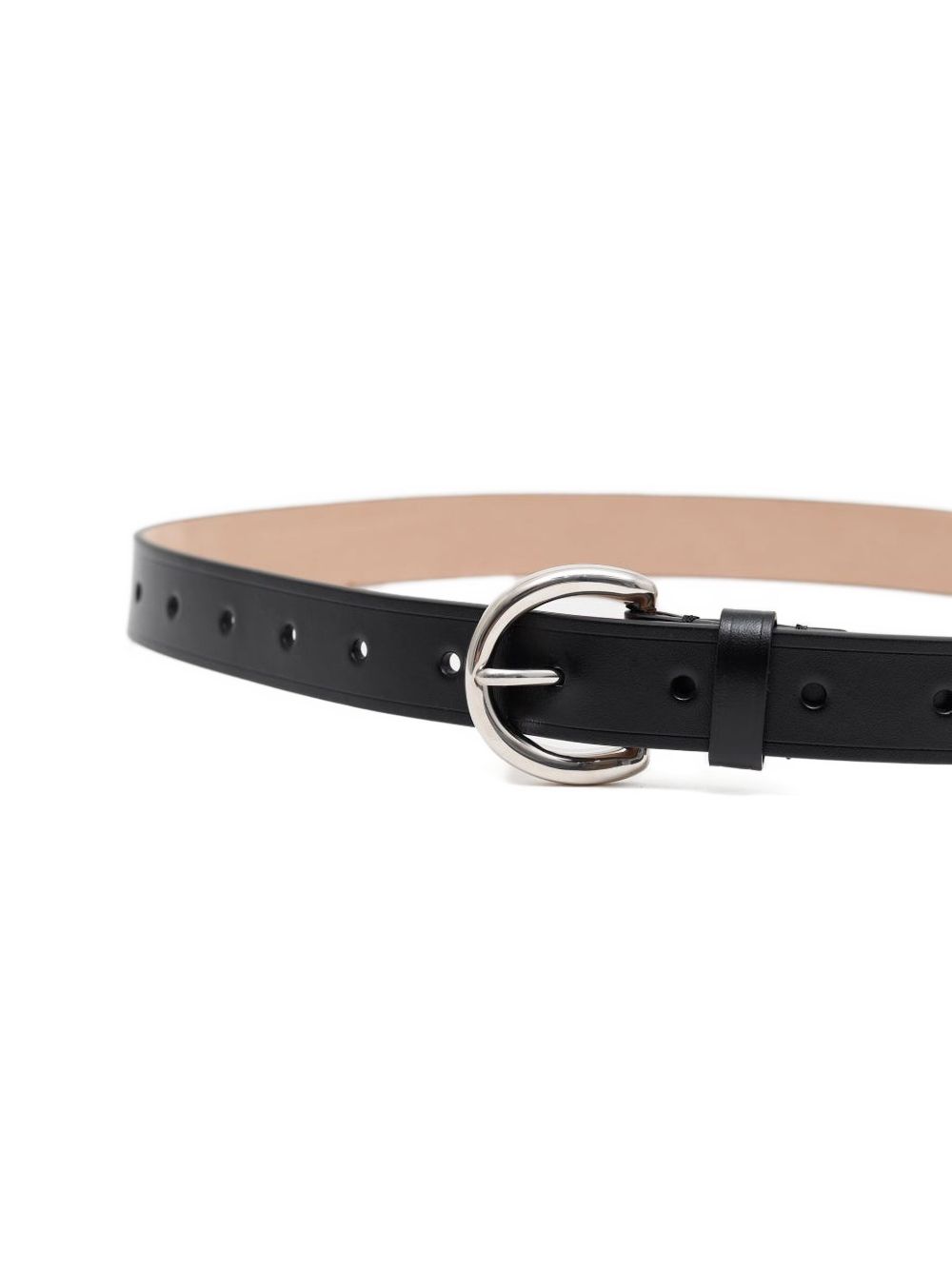 Phoebe Philo Women Round Buckle Leather Belt PHOEBE PHILO