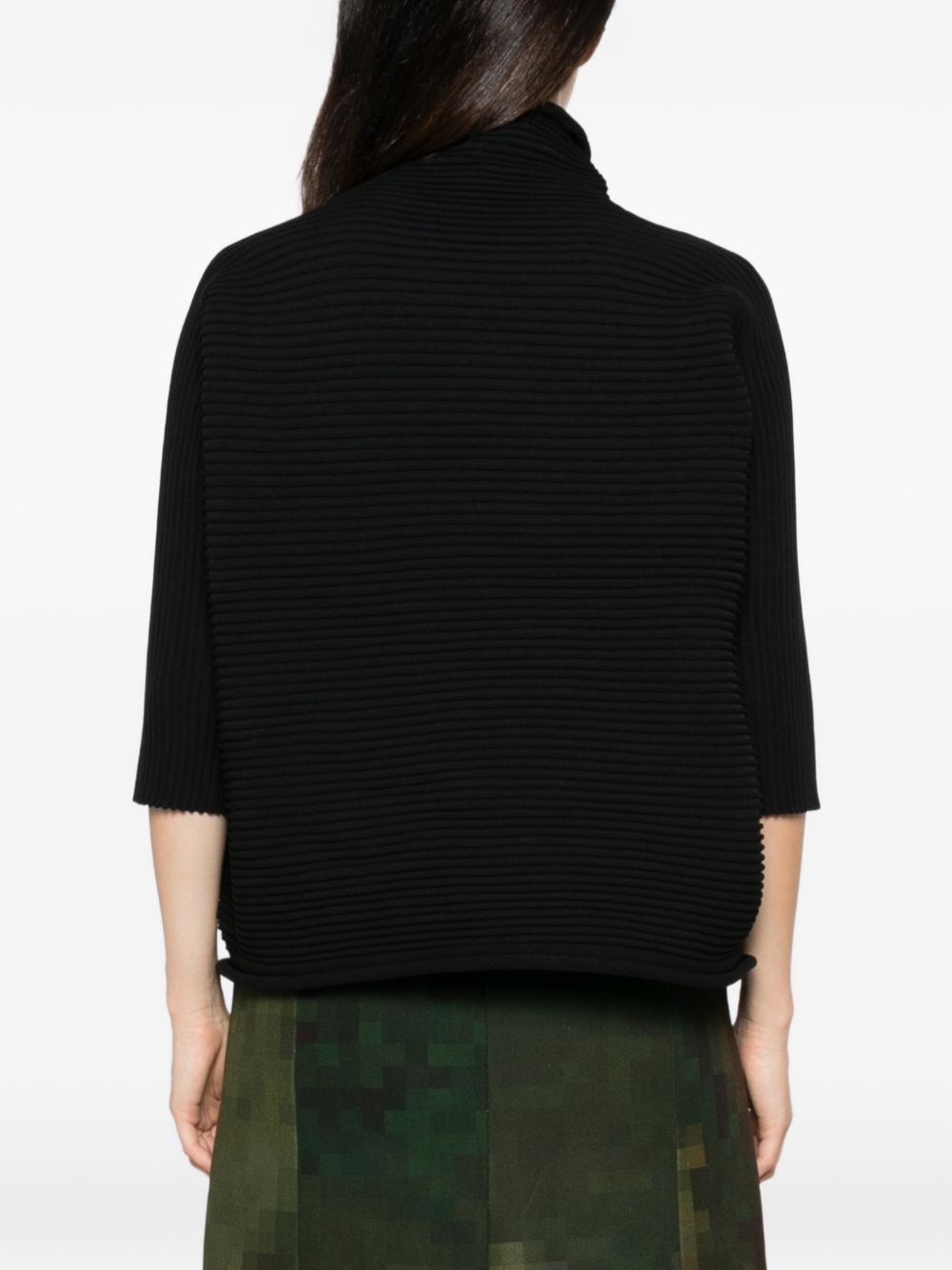 Pleats Please Issey Miyake Women Pleated High-Neck Top PLEATS PLEASE ISSEY MIYAKE