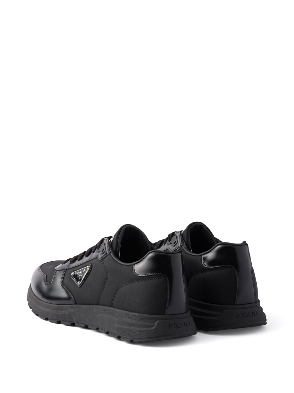 Prada Men Prax 01 Re-Nylon And Leather Sneakers PRADA