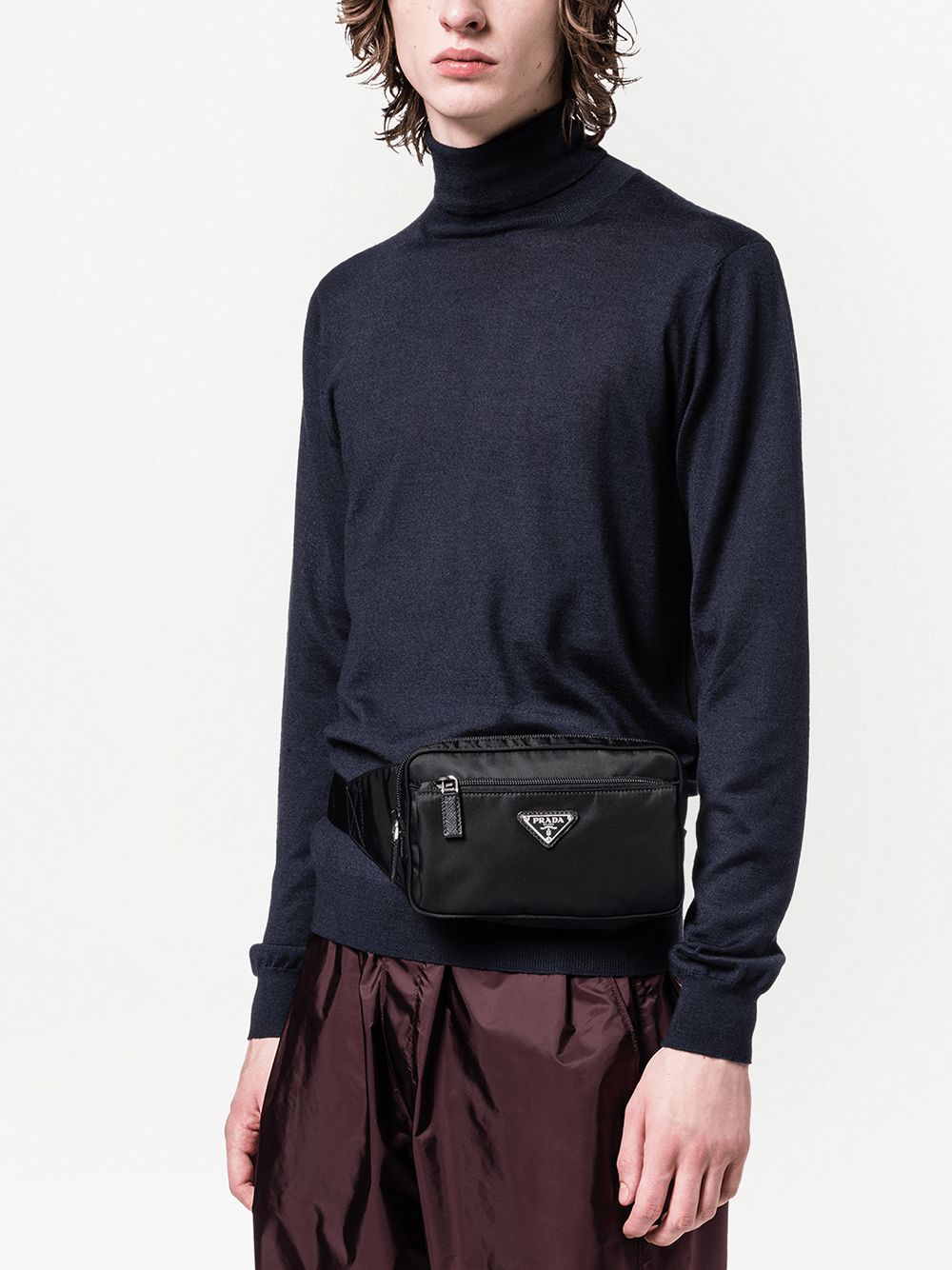 Prada Men Re-Nylon And Saffiano Beltbag