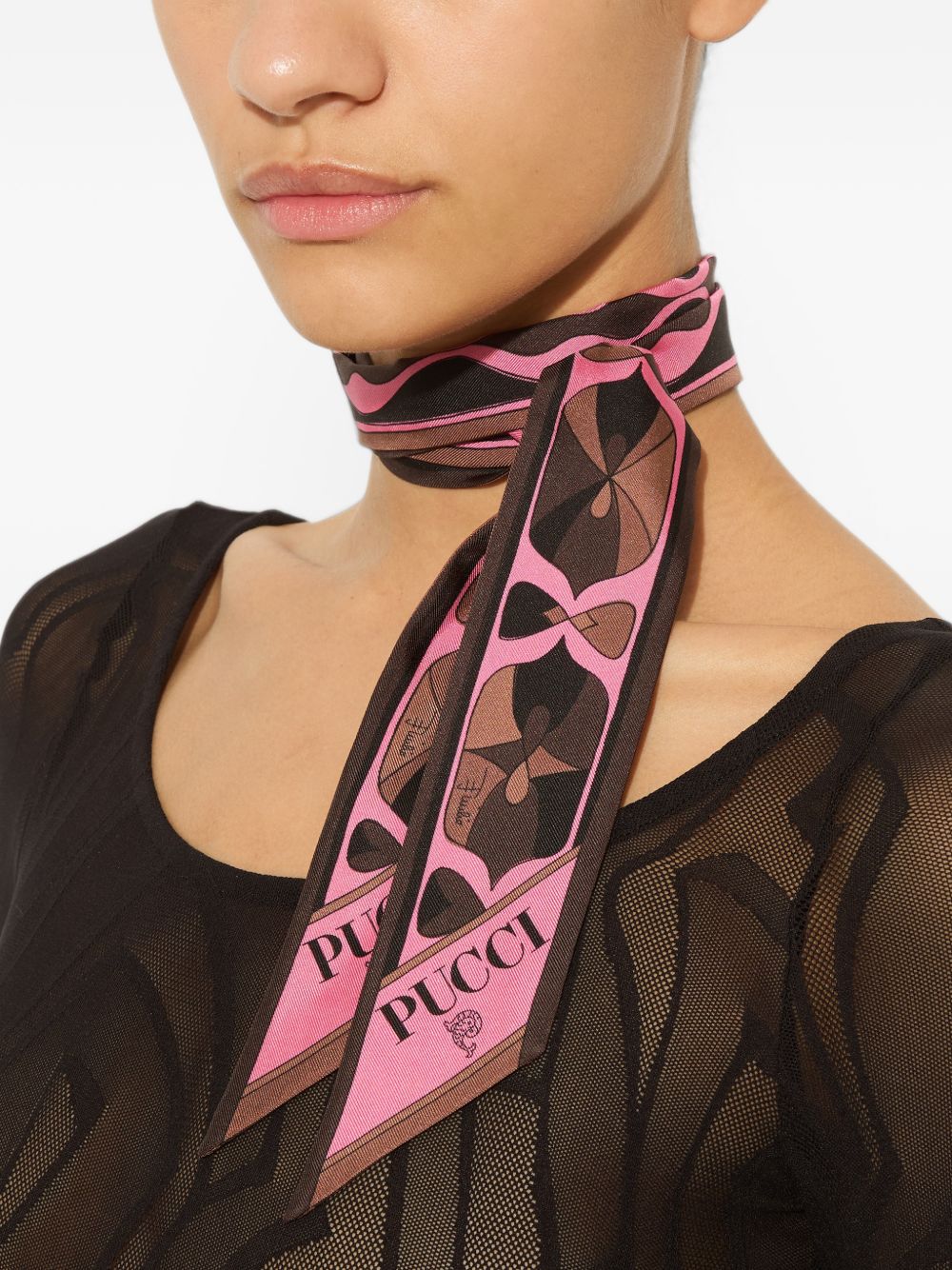 Pucci Women Printed Silk Foulard PUCCI