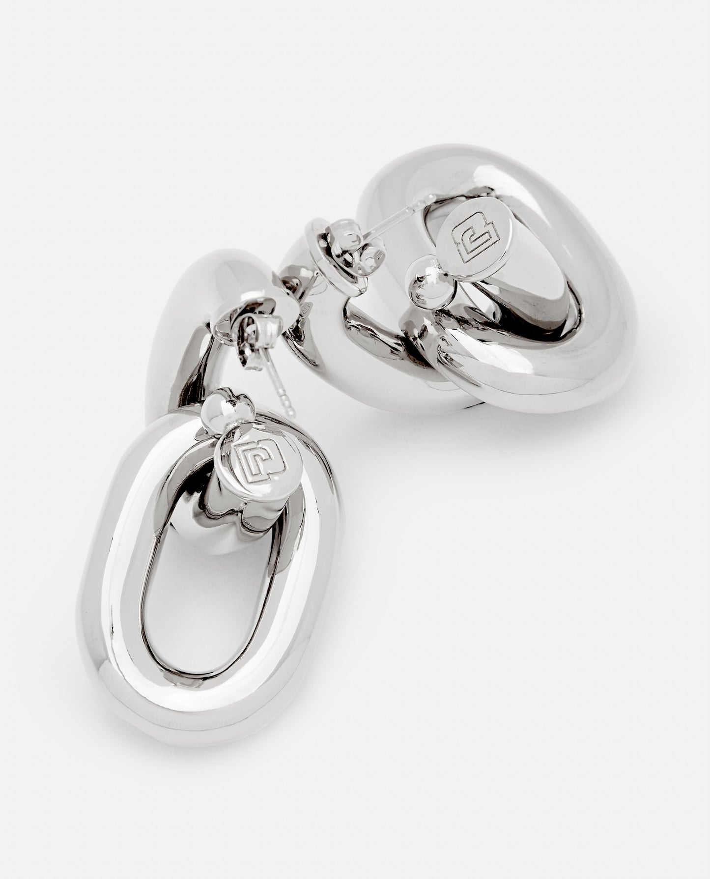 Rabanne Women Xl Link Double Hoop Earrings PACO RABANNE