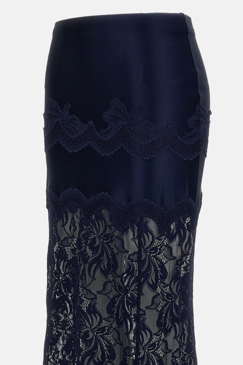 Rabanne Women Lace Midi Skirt PACO RABANNE