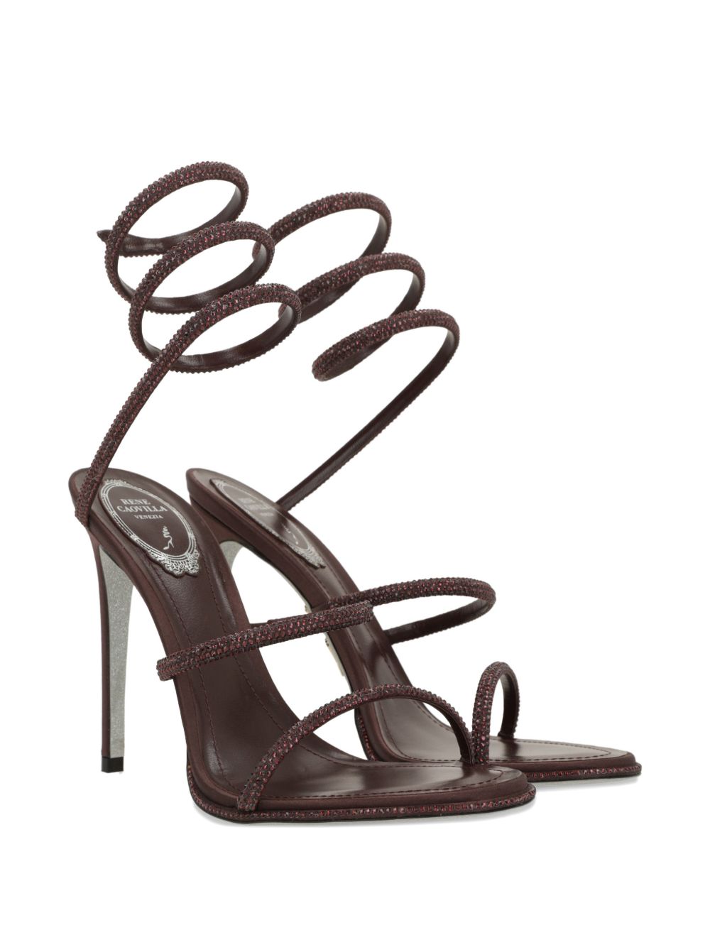 René Caovilla Women Cleo Heel Sandals RENE CAOVILLA
