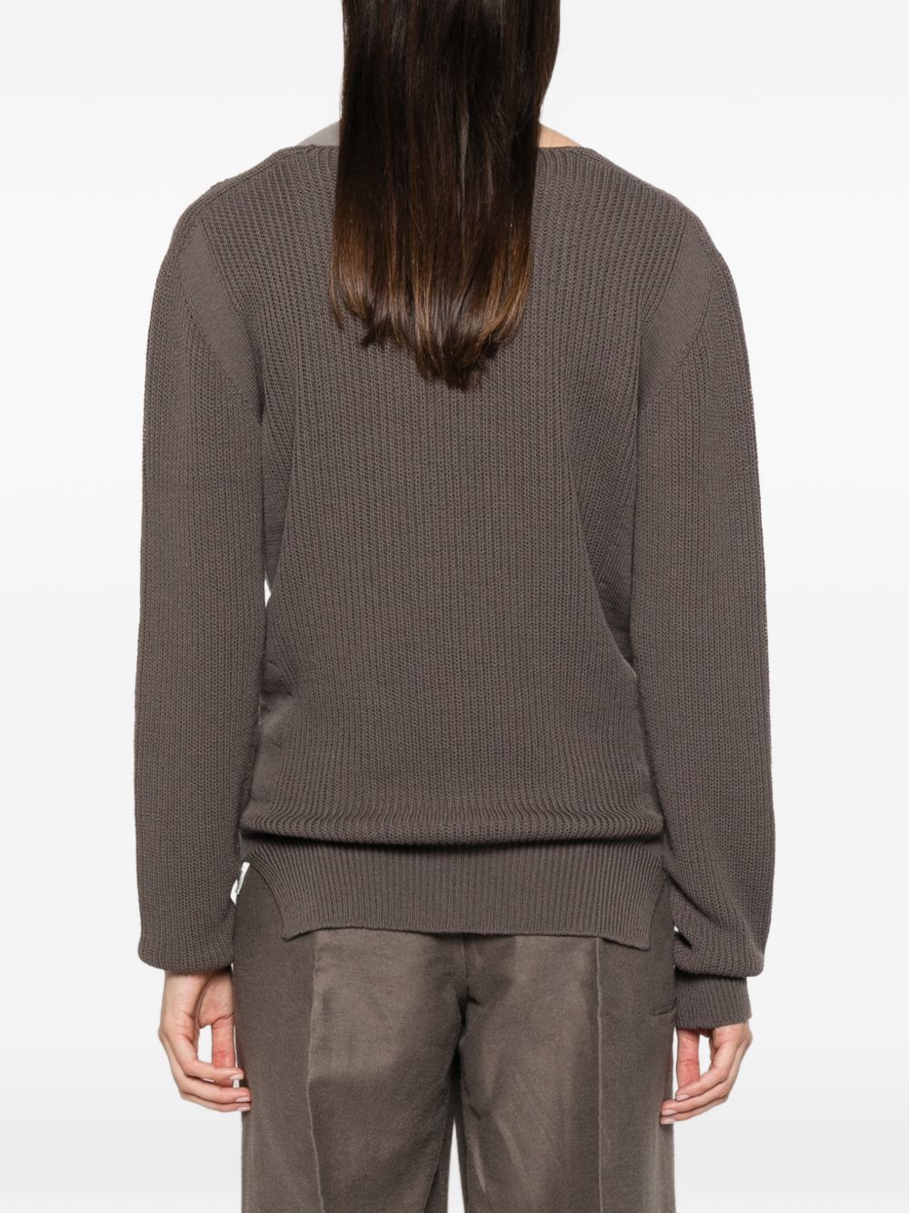 Rick Owens Women Wool V-Necked Sweater