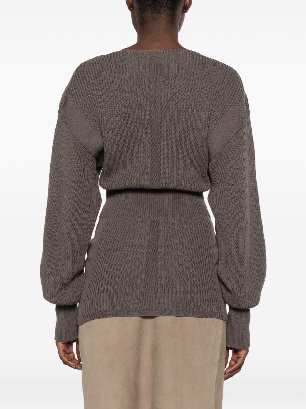 Rick Owens Women Wool V-Necked Sweater RICK OWENS