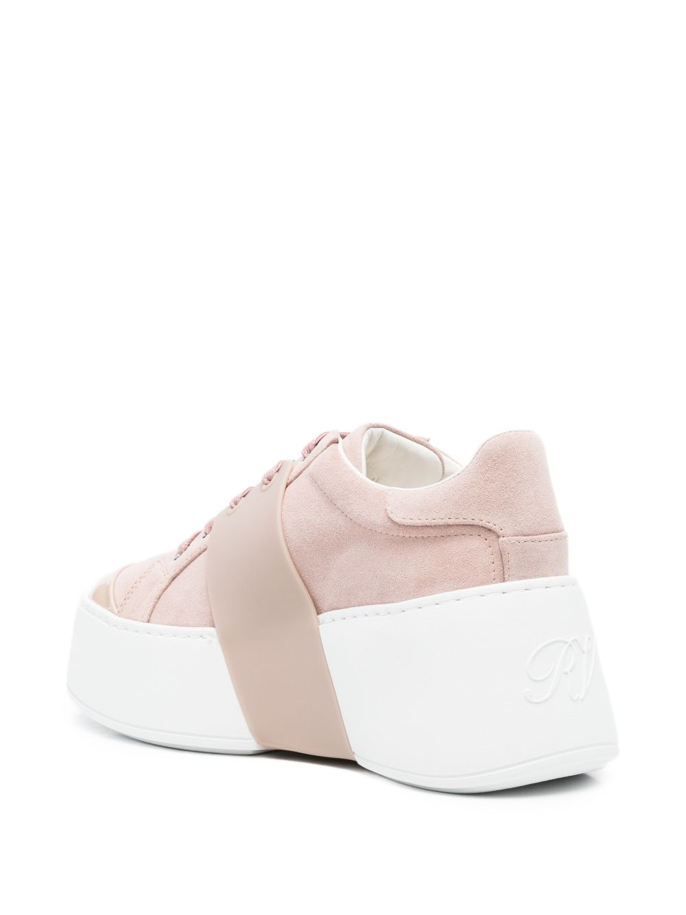 Roger Vivier Women Viv Skate High Strass Leather Sneakers ROGER VIVIER