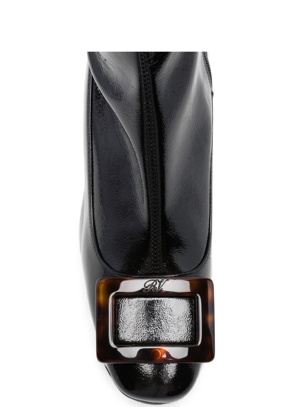 Roger Vivier Women Roundy Turtle Leather Boots ROGER VIVIER