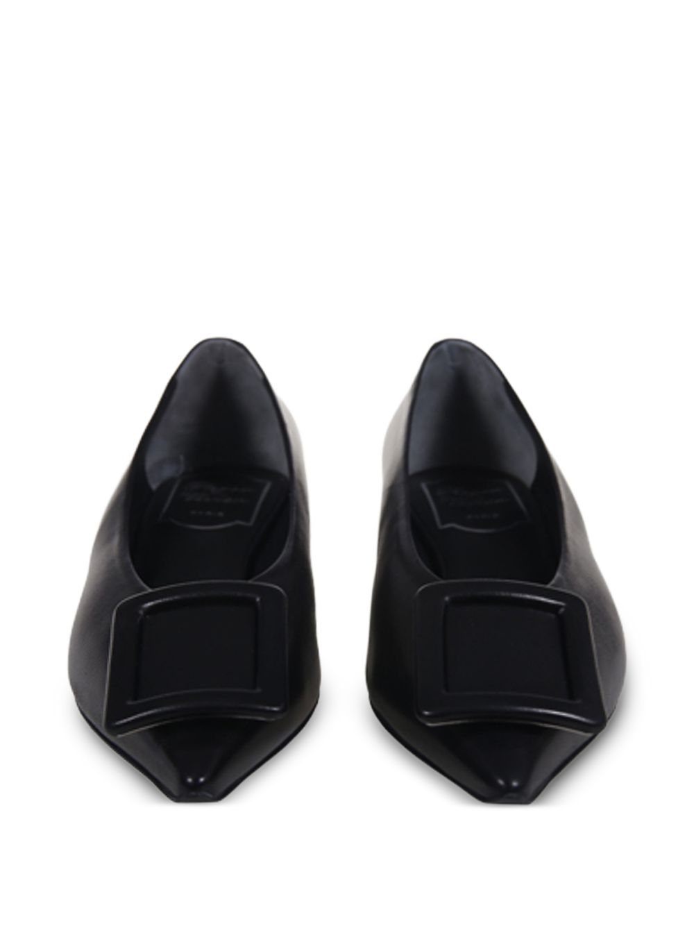Roger Vivier Women Pointy Covered Leather Ballets ROGER VIVIER