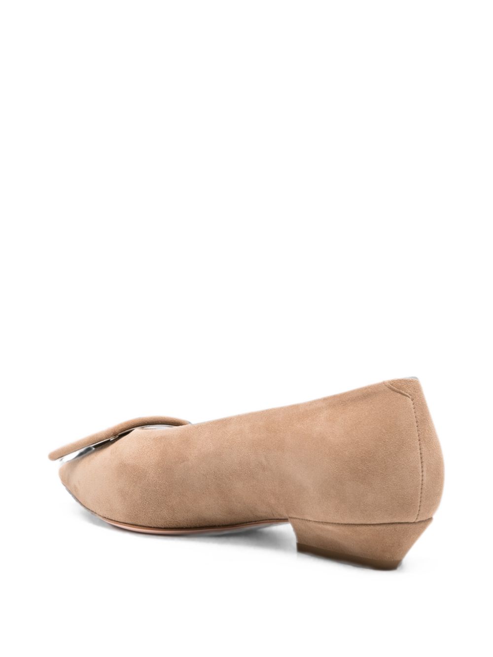 Roger Vivier Women Pointy Covered Leather Ballets ROGER VIVIER