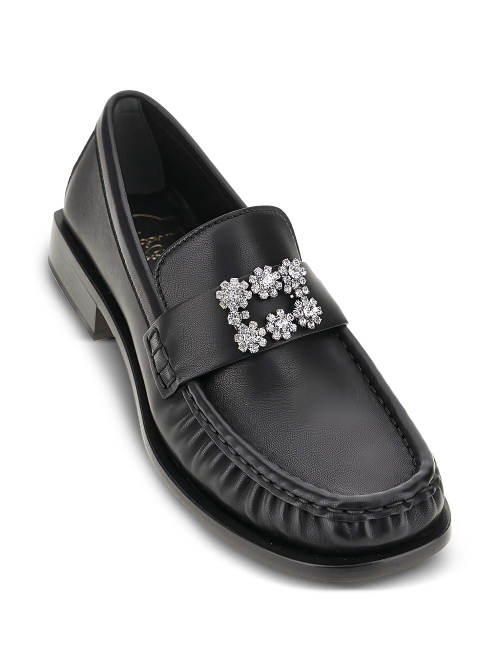 Roger Vivier Women Viv Moc Strass Leather Loafers ROGER VIVIER