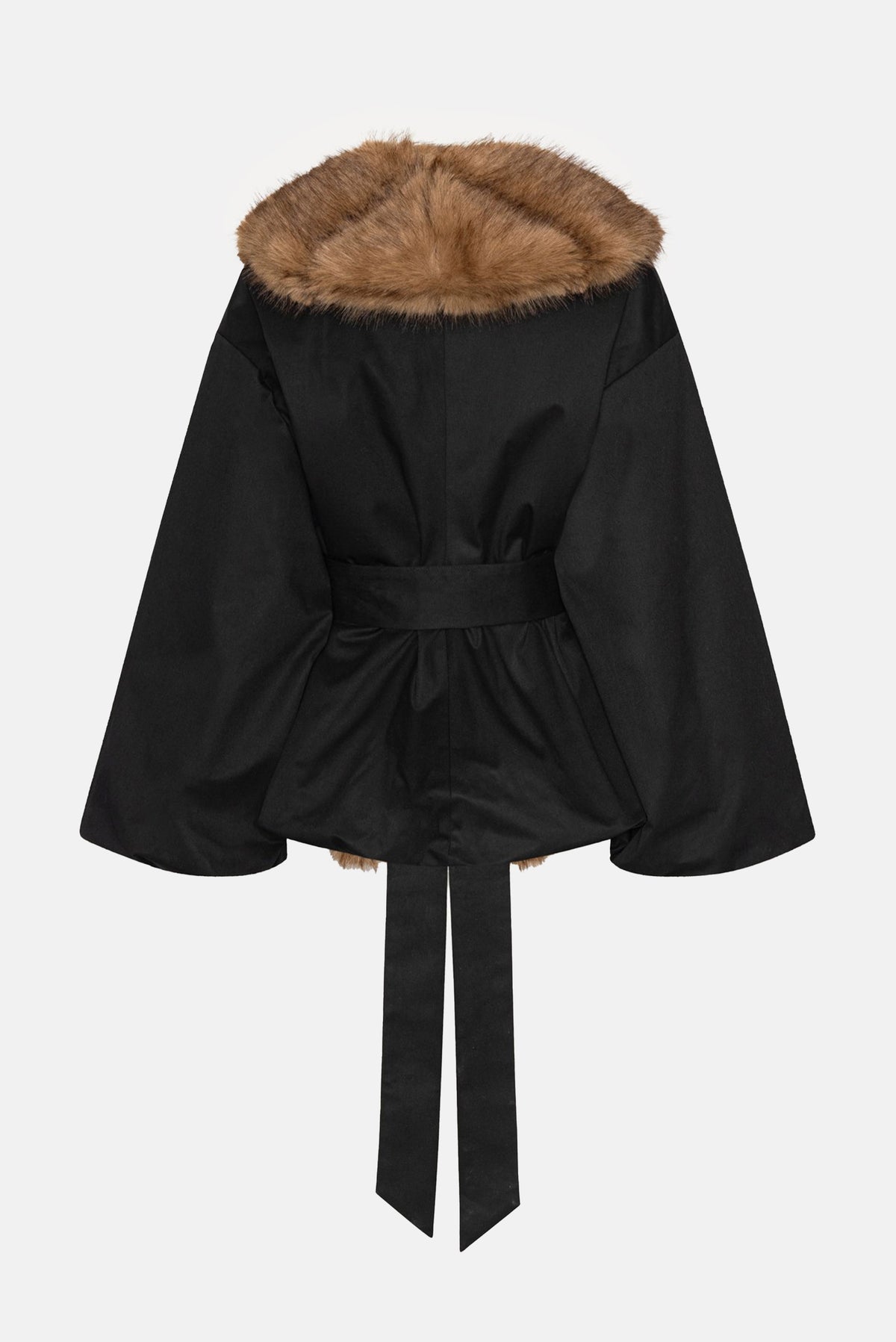 Rotate Women Faux Fur Collar Jacket ROTATE