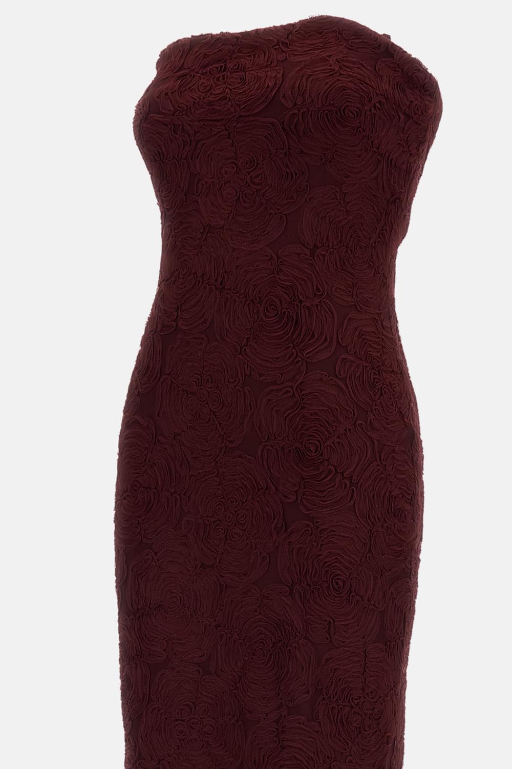 Rotate Women Flower Mesh Flounce Dress ROTATE