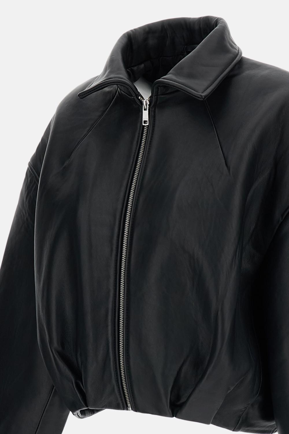 Rotate Women Boxy Leather Jacket ROTATE