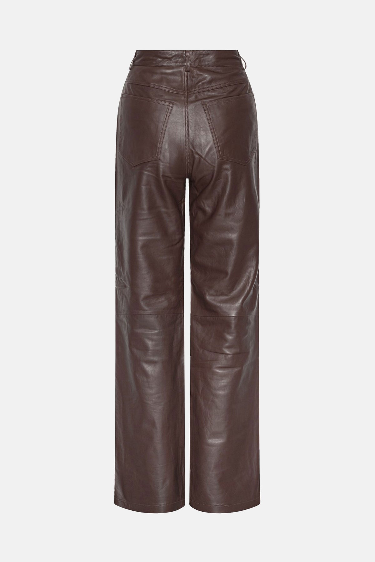 Rotate Women Straight Leather Pants ROTATE