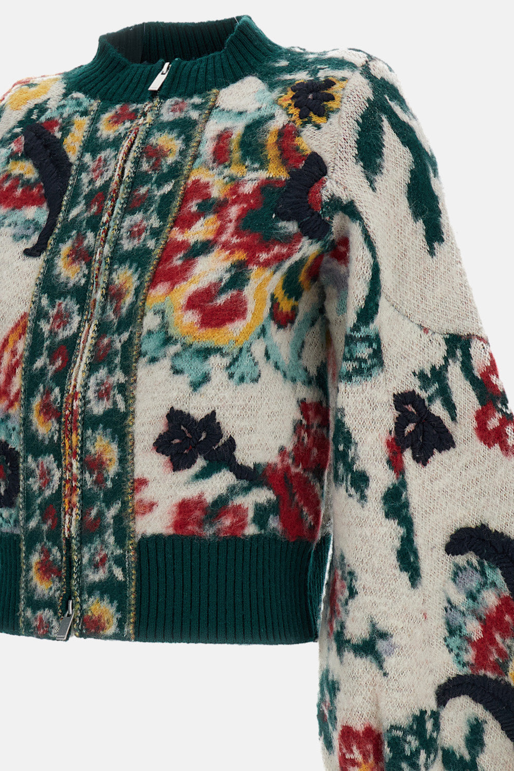 Sacai Women Floral Jacquard Knit Blouson SACAI