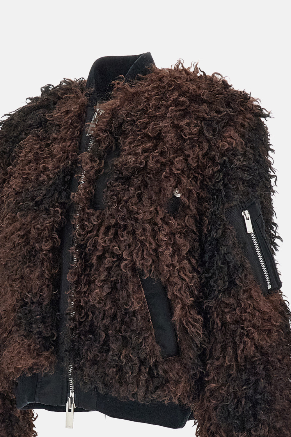 Sacai Women Curly Faux Fur Blouson SACAI