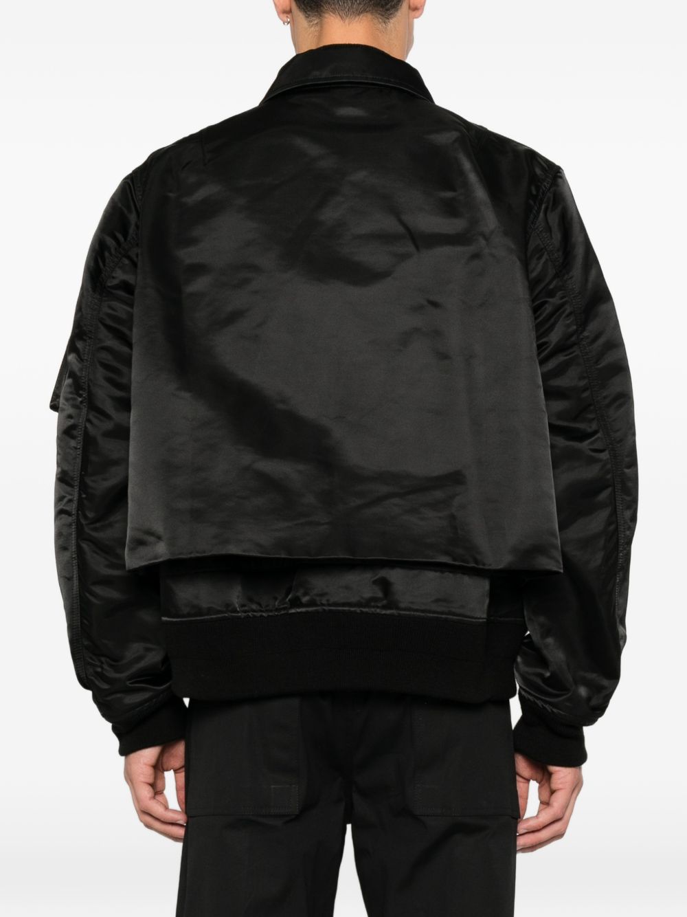 Sacai Men Cotton And Nylon Blouson Jacket SACAI