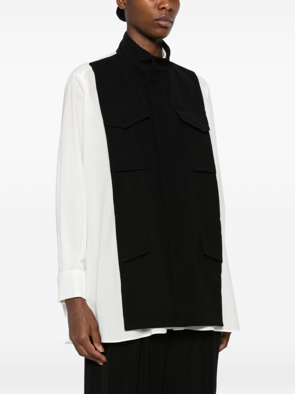 Sacai Women Bicolor Shirt